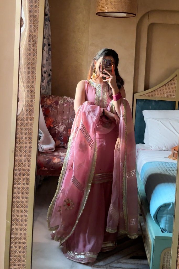 Vasantika Organza Sharara Set