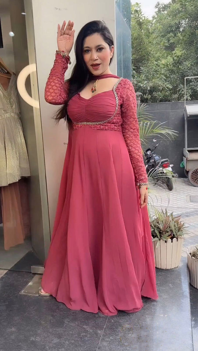 Fall Dark Red Pink A Line Dresses Evening Wear Jewel Neck Soft Tulle Long  Evening Gowns With Lace Appliques Cheap Silk Prom Dresses CPS708 From  Wholesalefactory, $59.2 | DHgate.Com