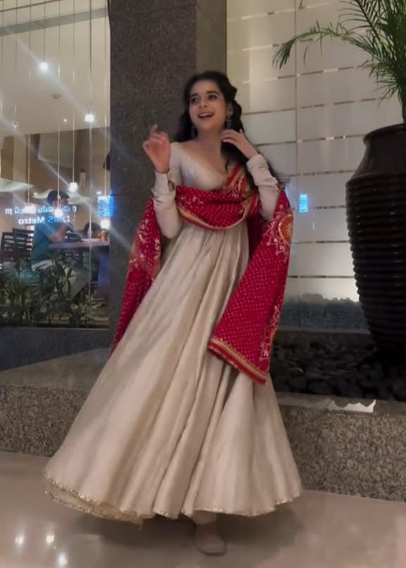 Mithila Palkar Anarkali Set for weddings and special occasions