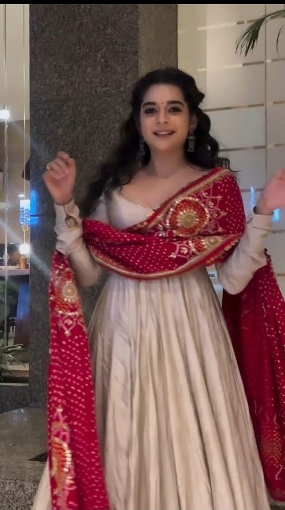 Mithila Palkar Anarkali Set for weddings and special occasions