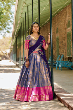 Kanjivaram Designer Zari Work Lehenga Choli