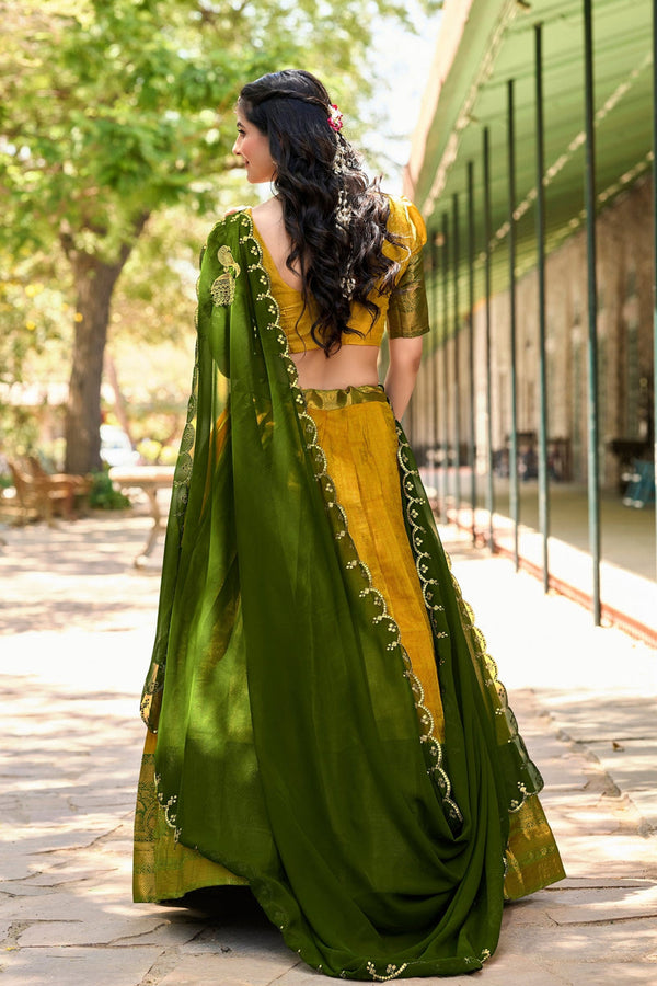 Kanjivaram Designer Zari Work Lehenga Choli