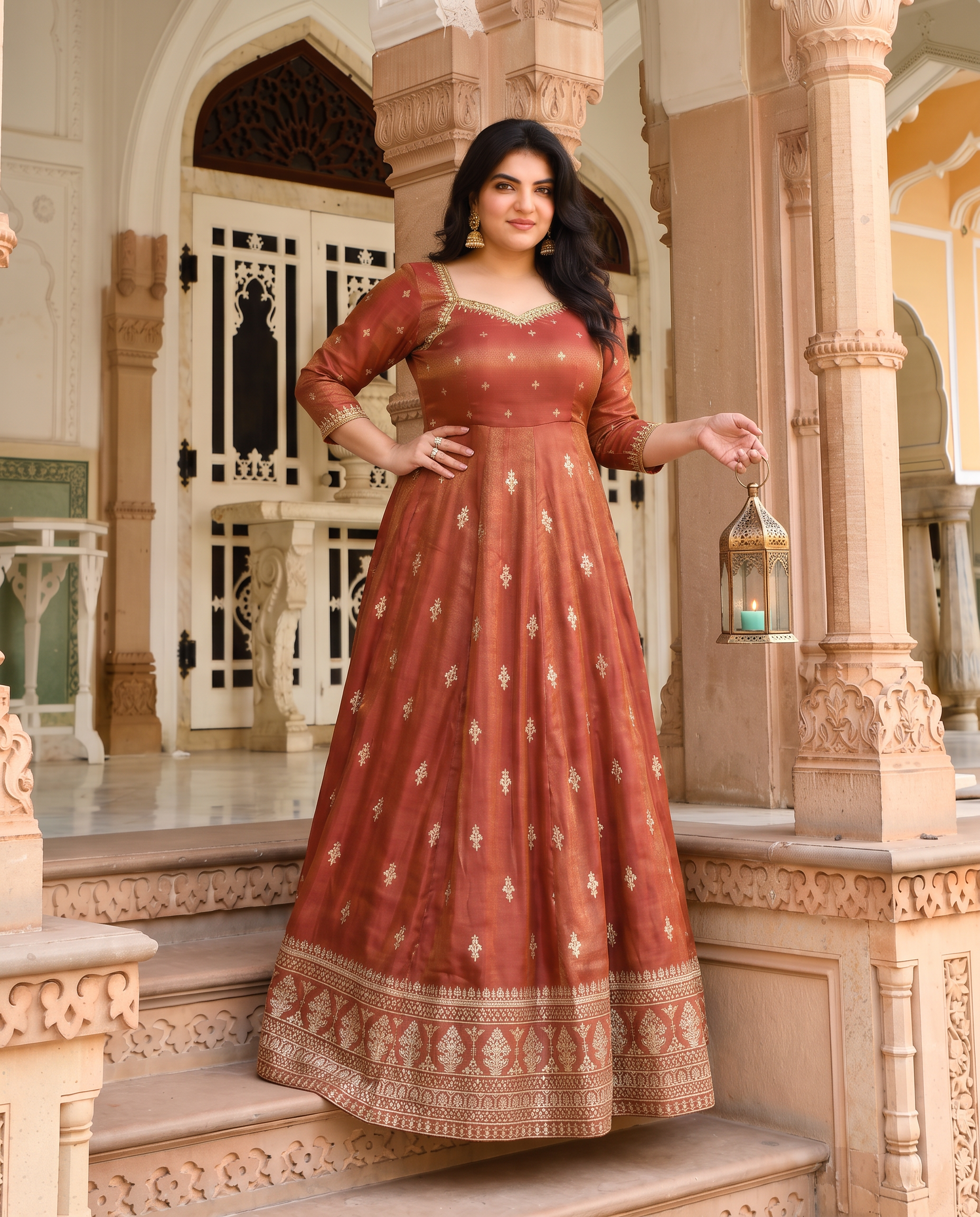 PLUS SIZE KRUSHNAVI COSMO SLIT ANARKALI SUIT SET
