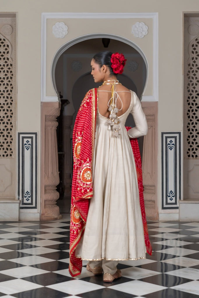 Designer traditional Anarkali suit set for weddings and special occasions like Diwali