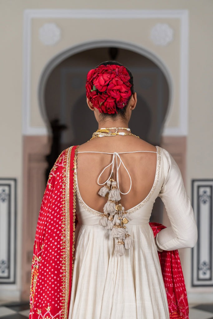 Designer traditional Anarkali suit set for weddings and special occasions like Diwali