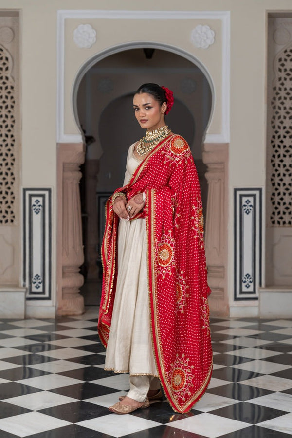 Designer traditional Anarkali suit set for weddings and special occasions like Diwali