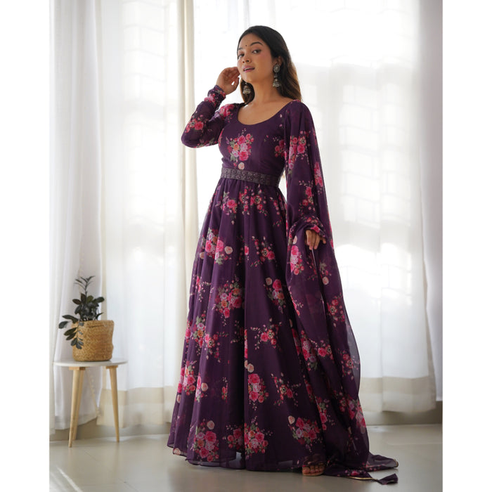 Buy Floor Length Anarkali Gown, Designer Long Anarkali Dress, Plus Size  Indian Wedding Outfit Online in India - Etsy