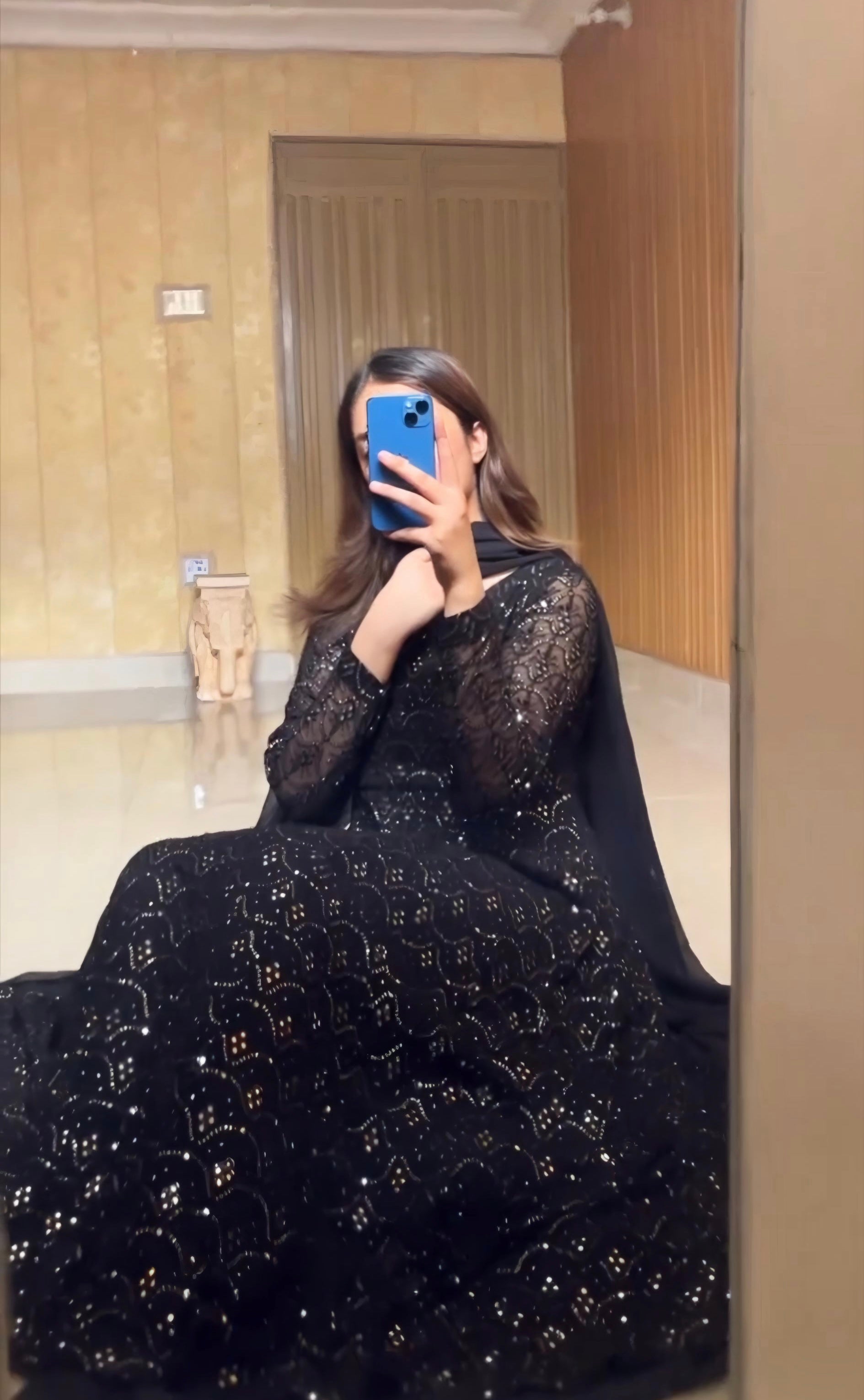 Aakansha Balck Anarkali Suit Set