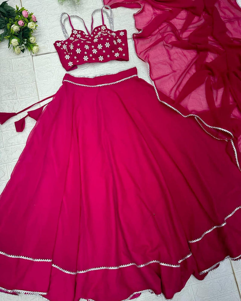 Superhit Work Pink Color Lehenga Choli