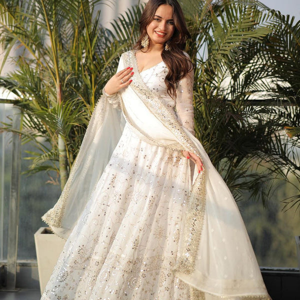bridal long anarkali dress Royal Blue Traditional Embroidery Wedding Anarkali Suit custom