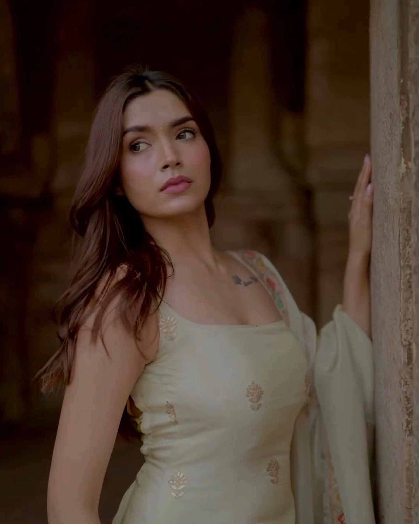 Festive Wear Embroidered Sharara Suit with Dupatta