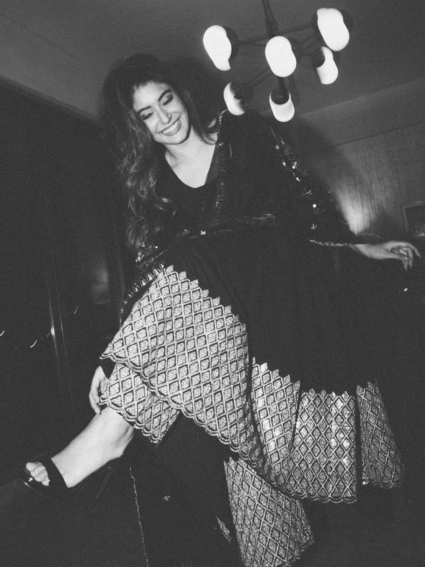 Prakriti Black Premium Festive Suit with Rich Golden Motifs and Organza Dupatta