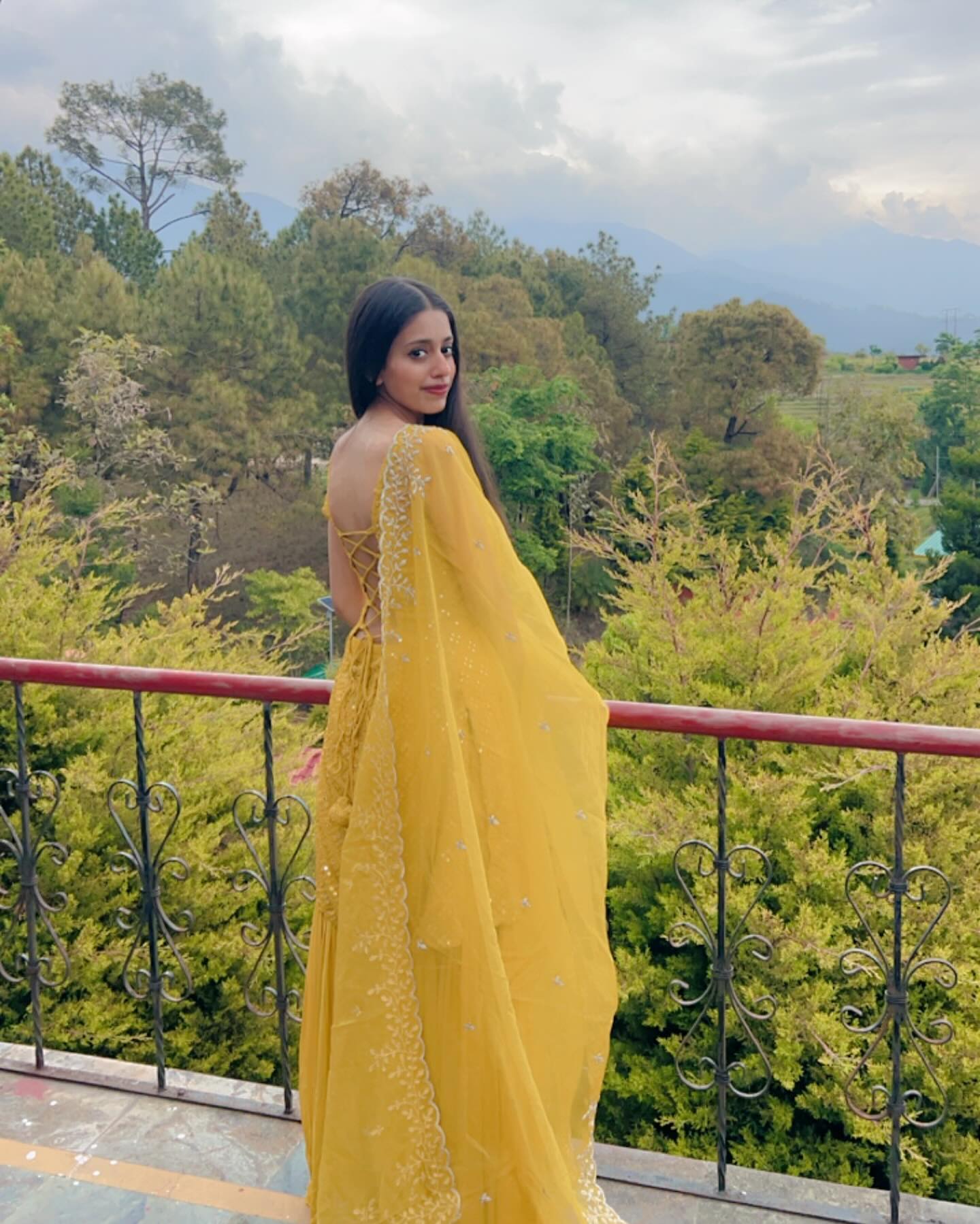 Haldi Outfit Yellow Sharara Suit Set with Dupatta For Haldi Ceremony