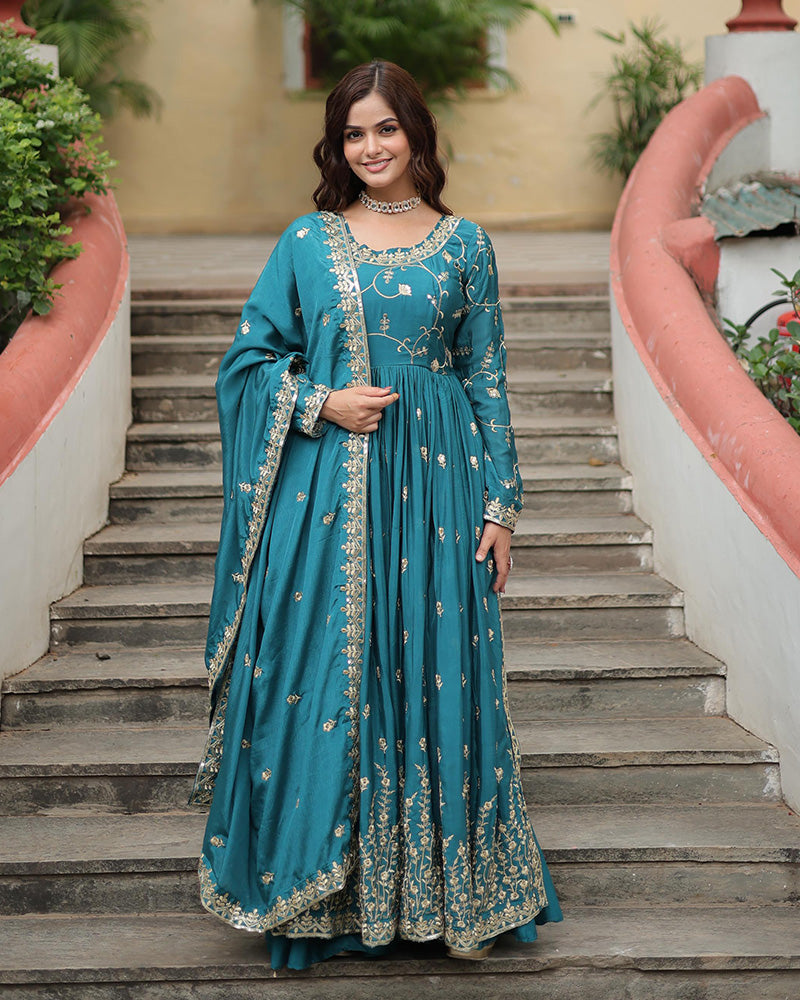 Rama Color Designer Three Piece Sharara Suit