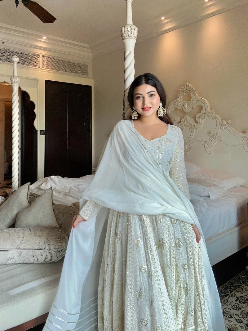 Madhvi Heavy Embroidered Maxi Set